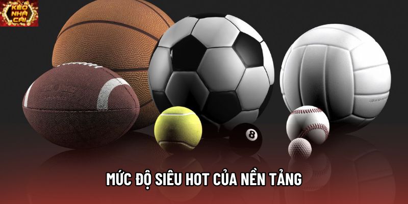 Mức độ siêu hot của nền tảng Mức độ siêu hot của nền tảng